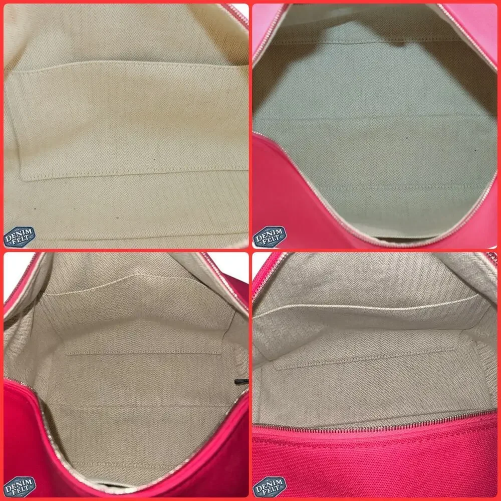 Hermès Hibiscus Pink Canvas Toile Bride-A-Brac Small‎ Travel Case/Vanity Bag